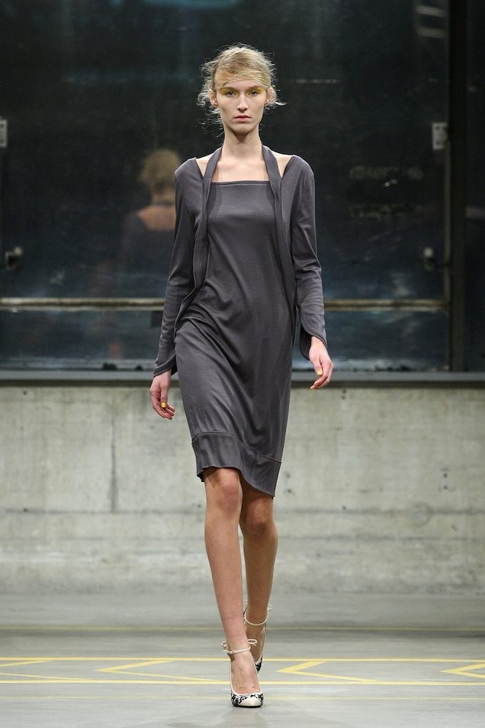 Silk mocca  Dress by  Javier Reyes collection autumn winter 2012