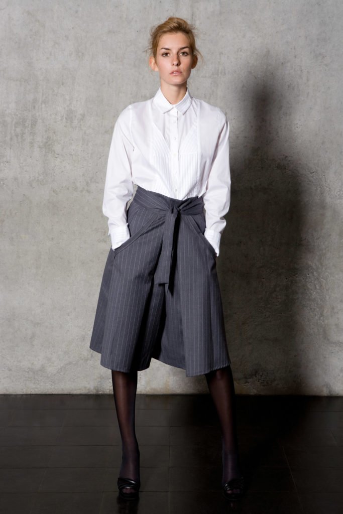 Cotton Shirt and draped Pants by  Javier Reyes collection autumn winter 2011